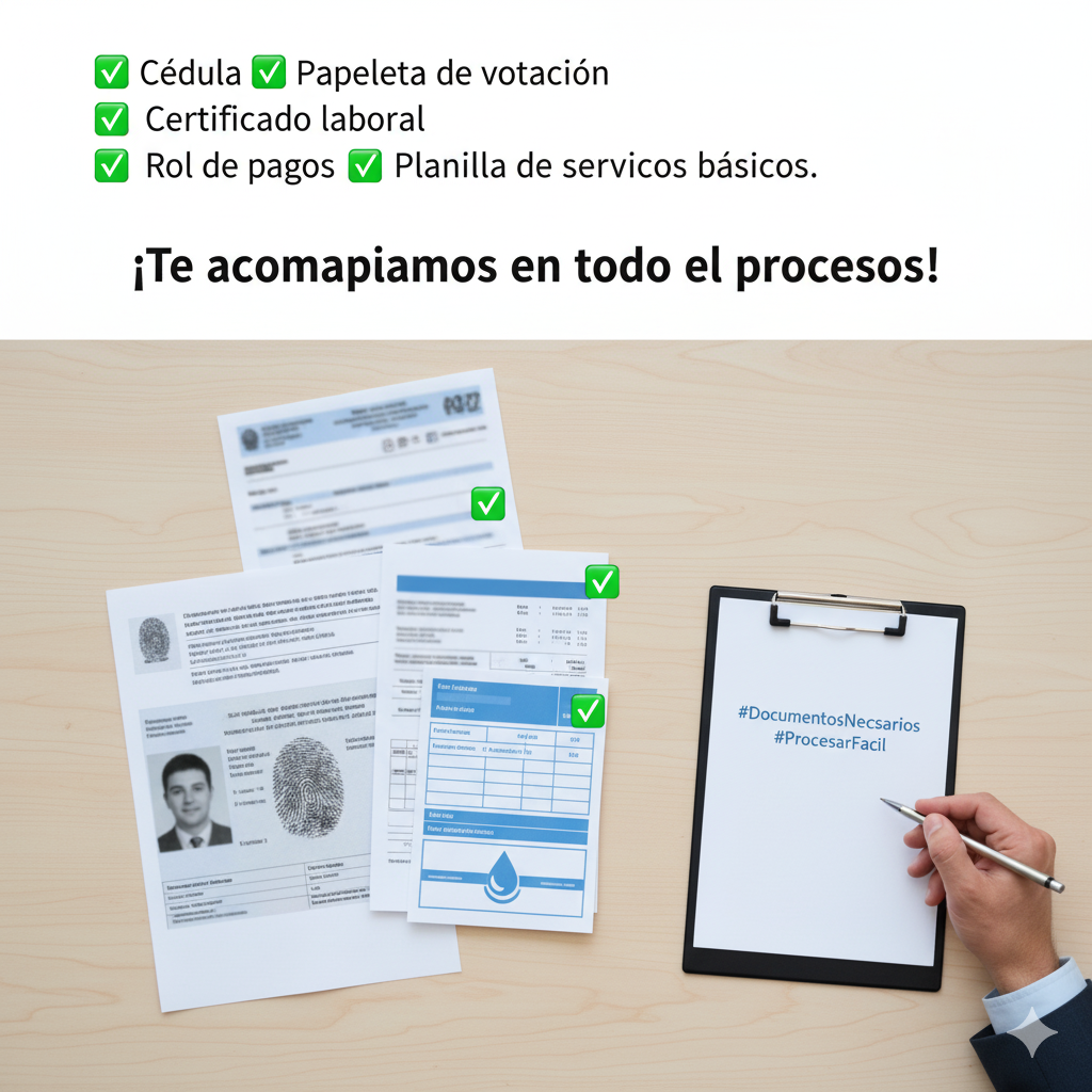 Documentos necesarios para crédito hipotecario en Ecuador